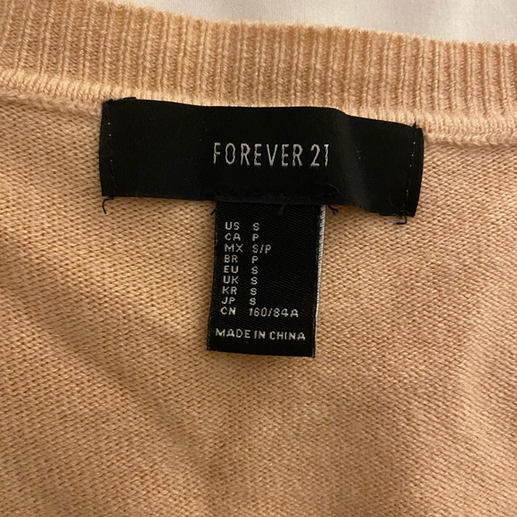 Forever 21 Light Pink V-Neck Sweater - Picture 3 of 3